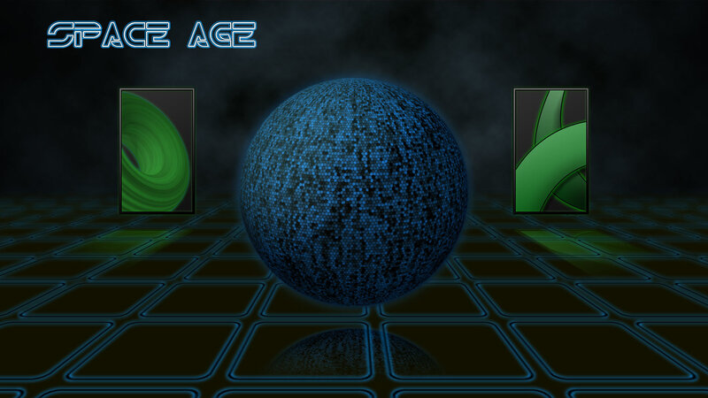 Blue Sphere on Grid
