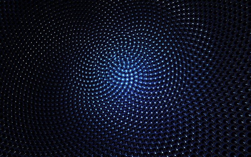 blue sphere pattern