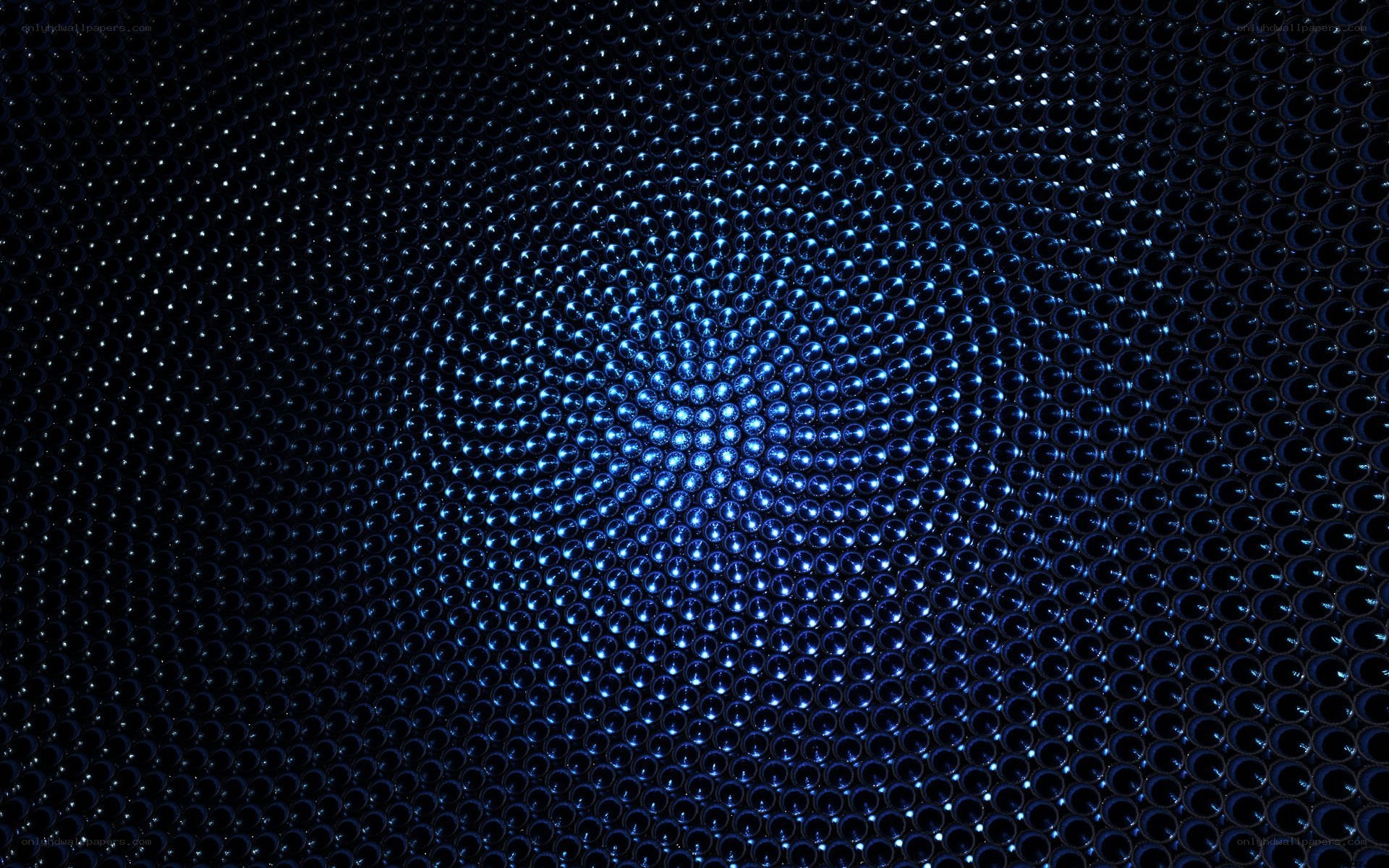 blue sphere pattern
