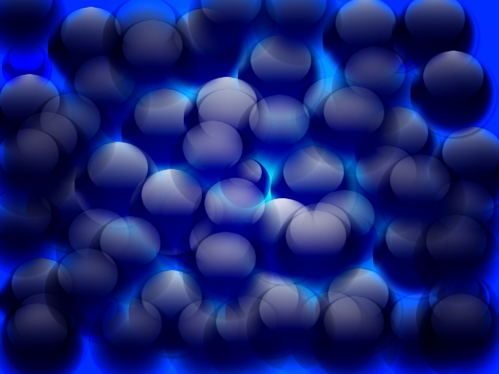 blue spheres abstract pattern