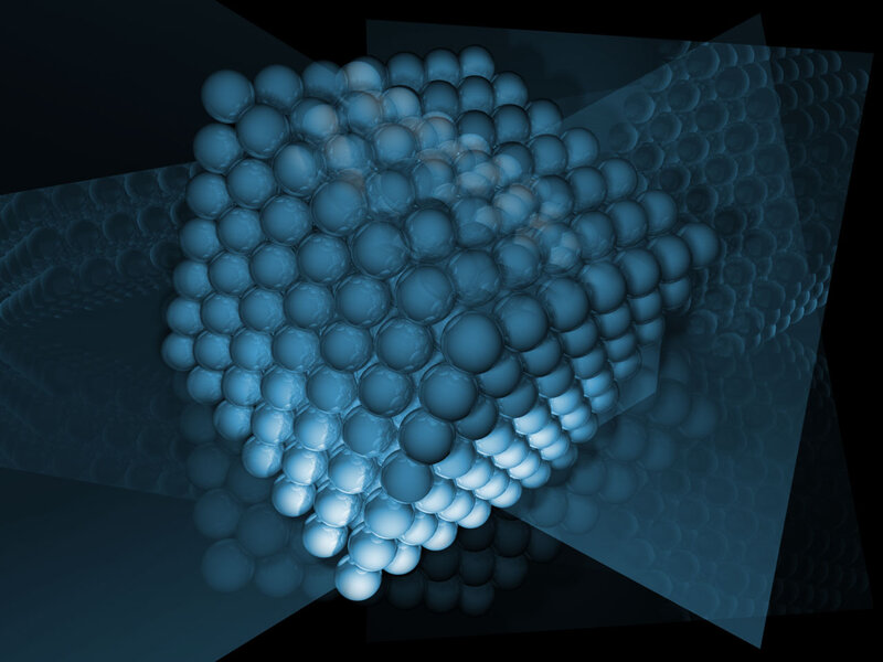 Blue Spheres in Lattice
