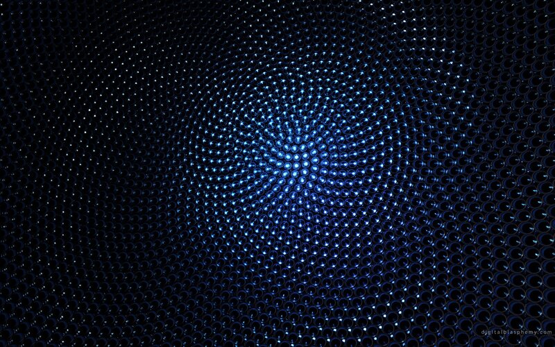 Blue Spheres in Pattern — Abstract
