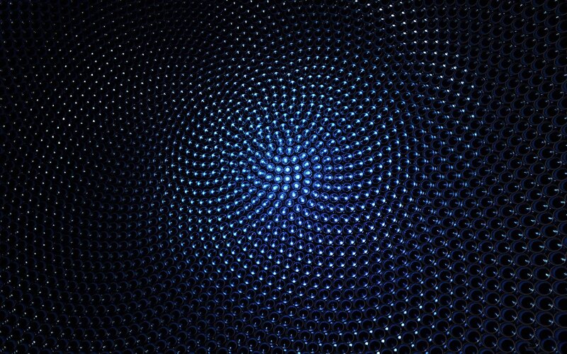 Blue Spheres in Pattern — Calm