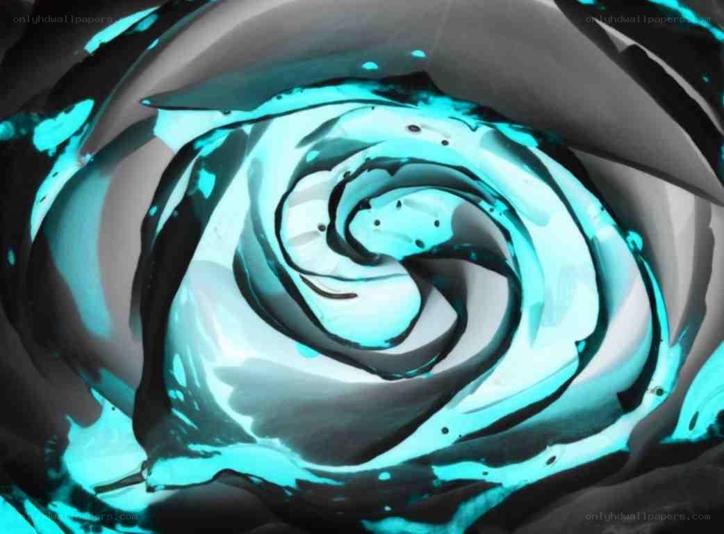 blue spiral abstract art