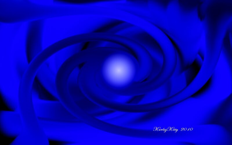 blue spiral abstract art