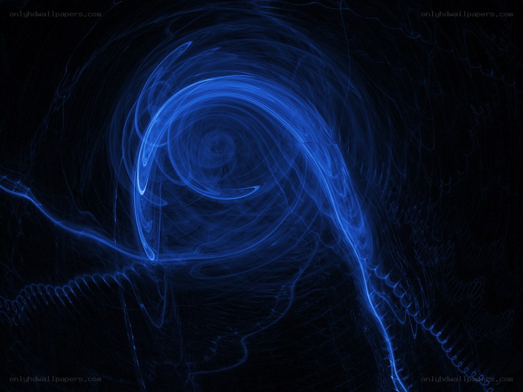 blue spiral abstract art