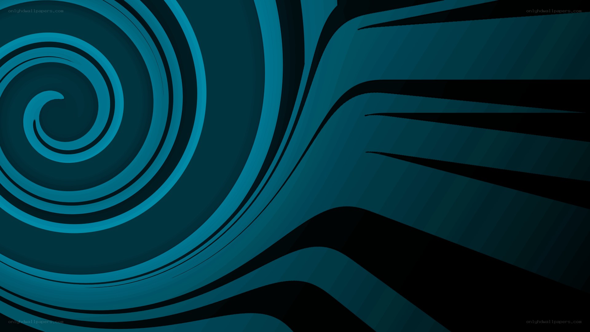 blue spiral abstract background
