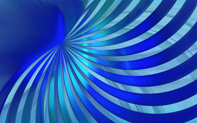 Blue spiral abstract design