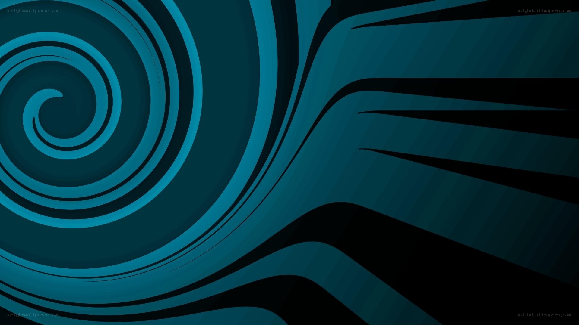 blue spiral abstract design