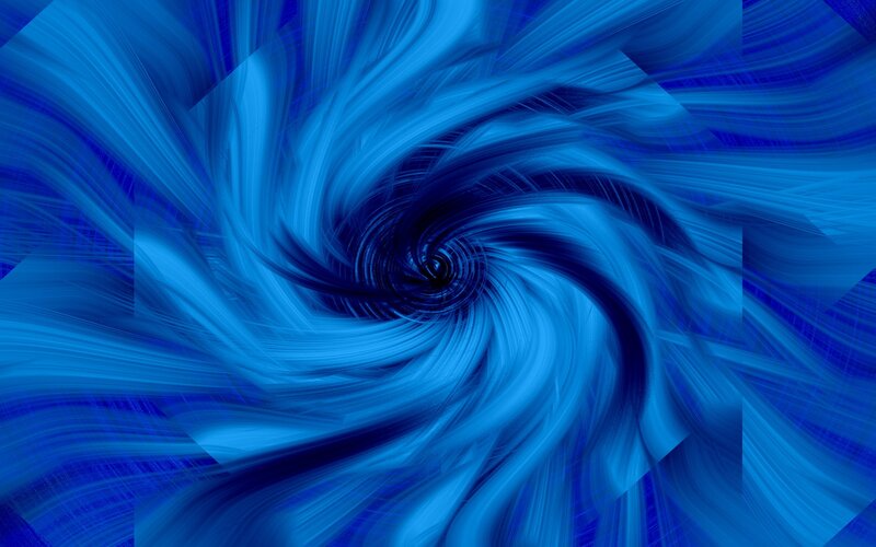 blue spiral abstract pattern