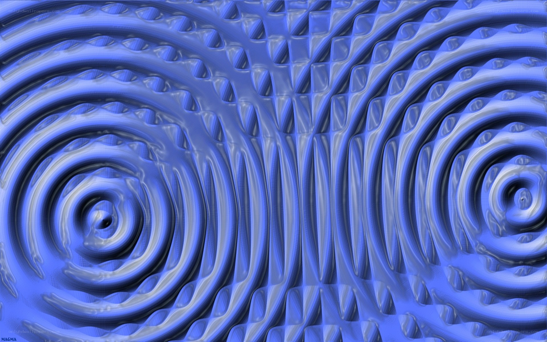 blue spiral abstract pattern