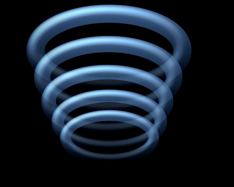 blue spiral coil