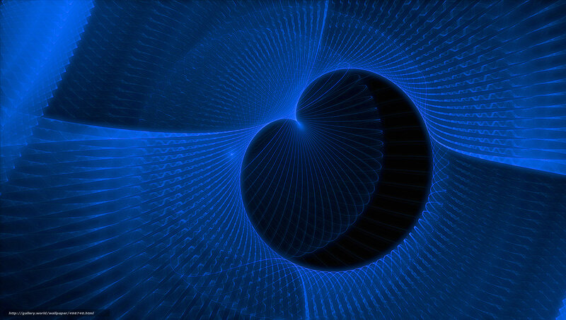 Blue Spiral Fractal — Hypnotic, Abstract