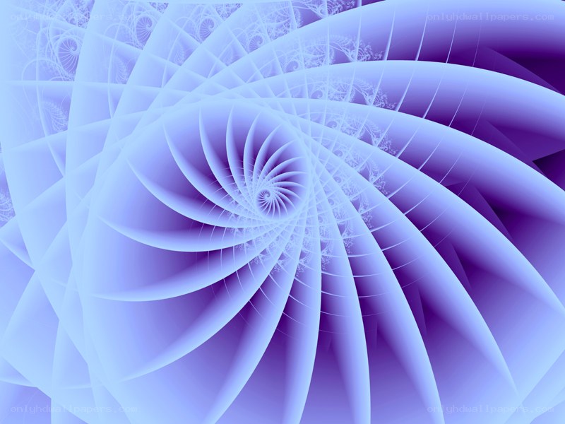 blue spiral fractal pattern