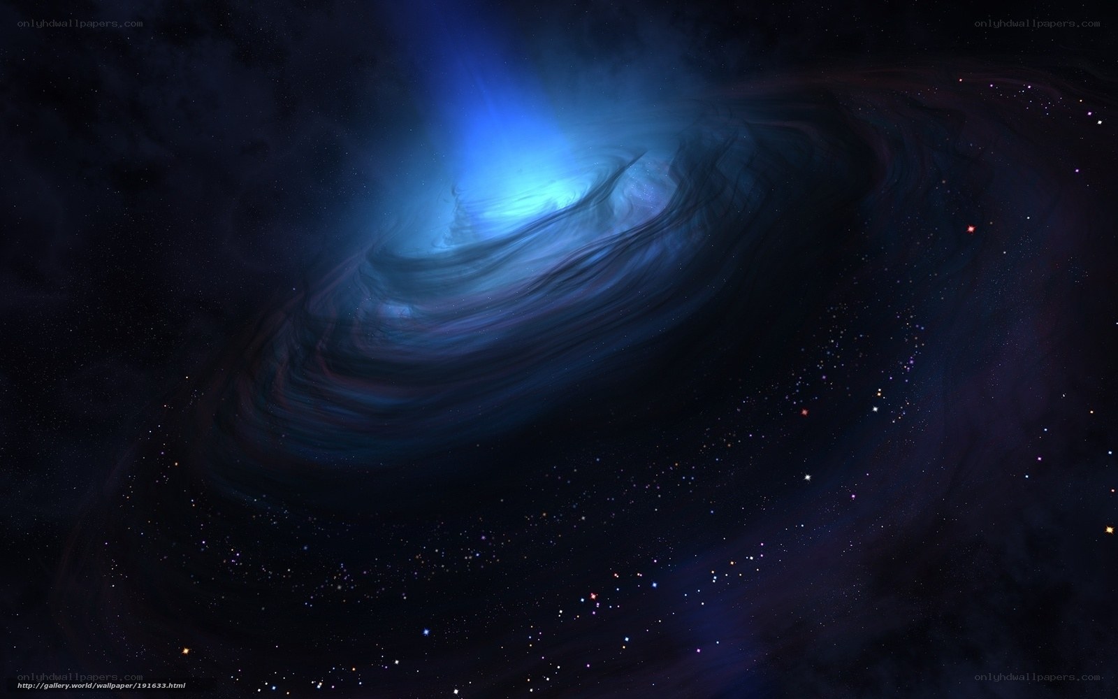 blue spiral galaxy