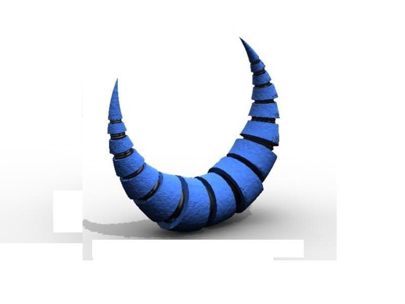 Blue Spiral Horns
