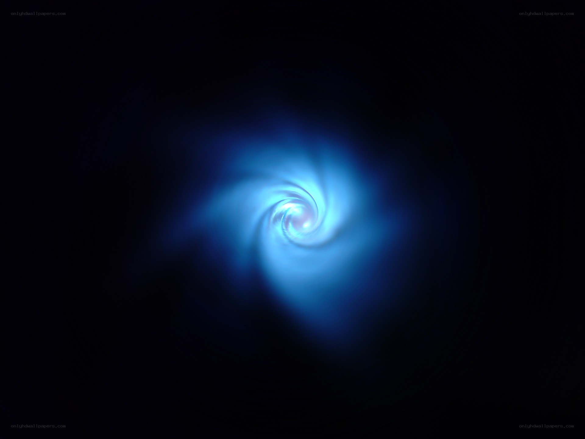 blue spiral light effect