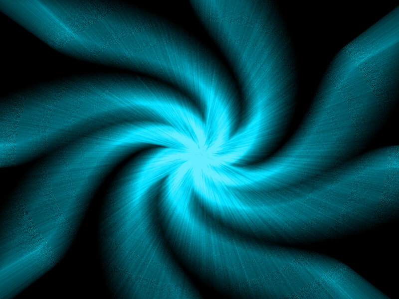 Blue Spiral Light Pattern — Cyan