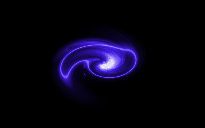 Blue Spiral Light Pattern — Purple
