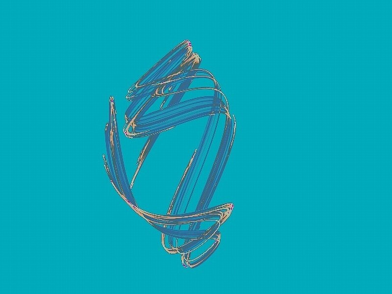 Blue Spiral Lines
