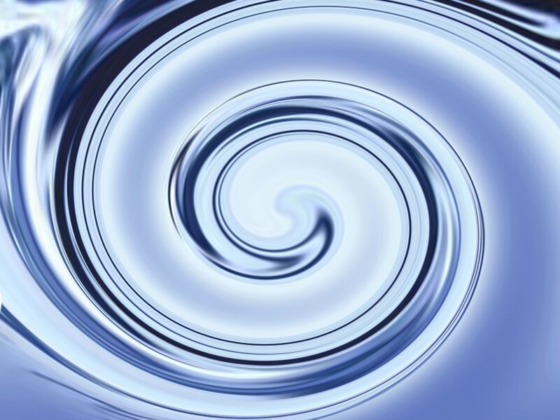 Blue Spiral Pattern — Calm, Abstract, Light