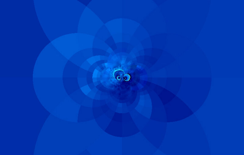 Blue Spiral Pattern — Calm, Abstract