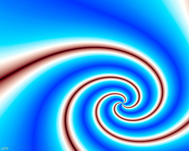 Blue Spiral Pattern — Dynamic, Abstract, Lines