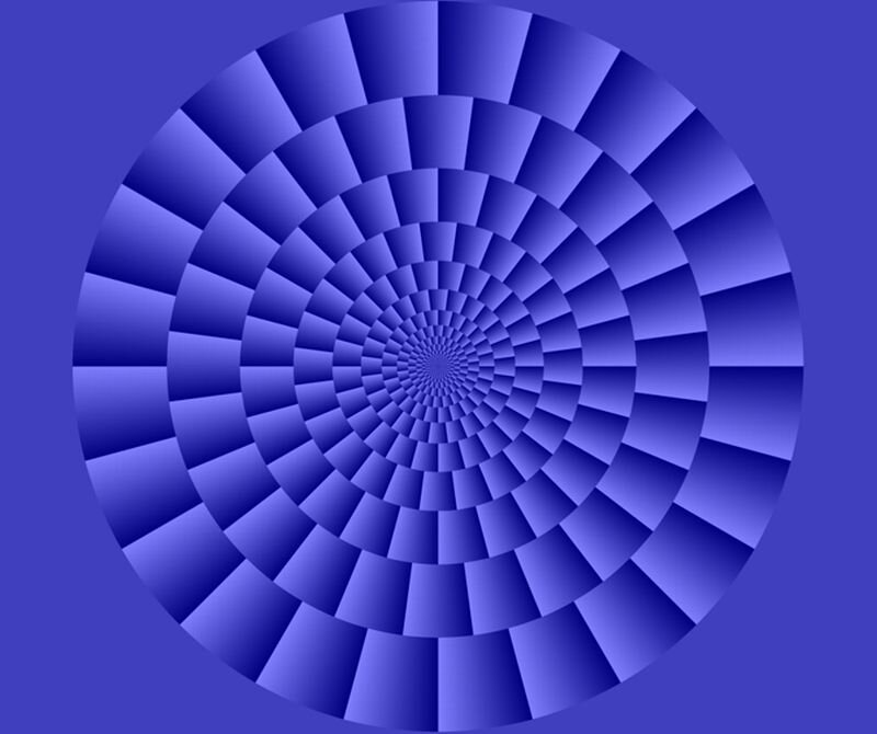 Blue Spiral Pattern — Hypnotic, Abstract