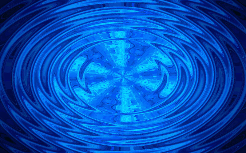 Blue Spiral Pattern — Hypnotic, Abstract, Waves