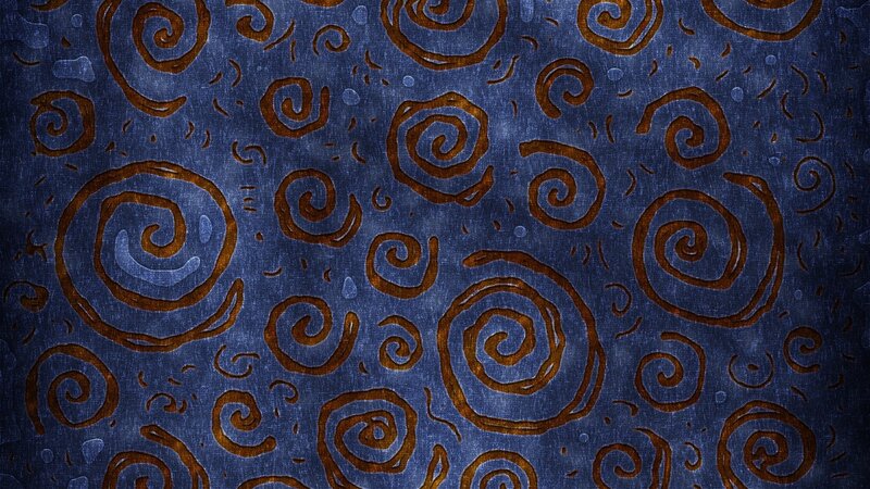 blue spiral pattern