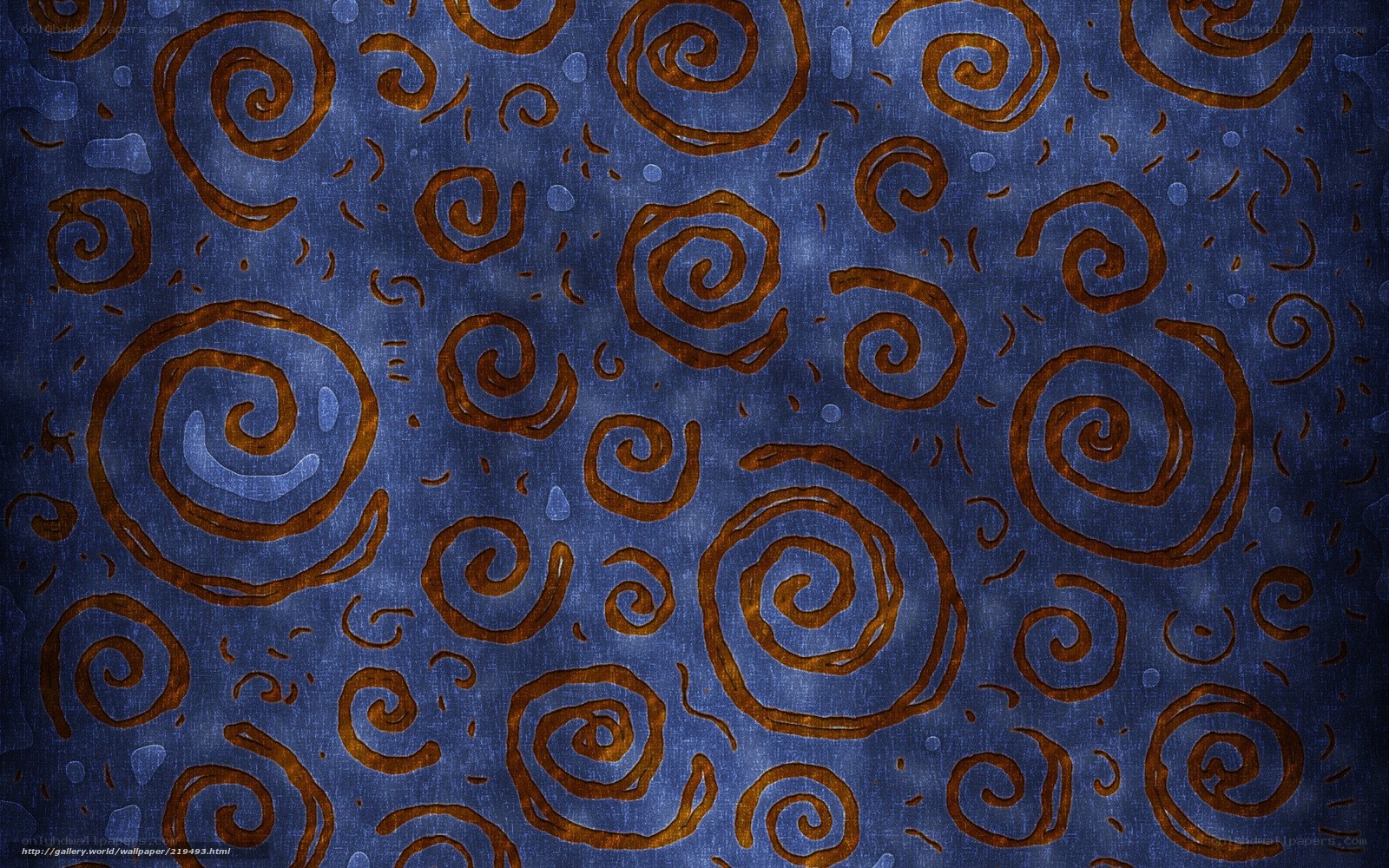 blue spiral pattern wallpaper