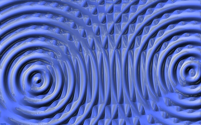 Blue Spiral Patterns