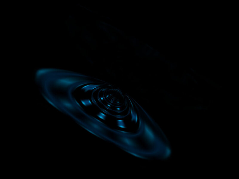 Blue Spiral Ring