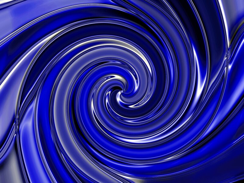 Blue Spiral Swirl