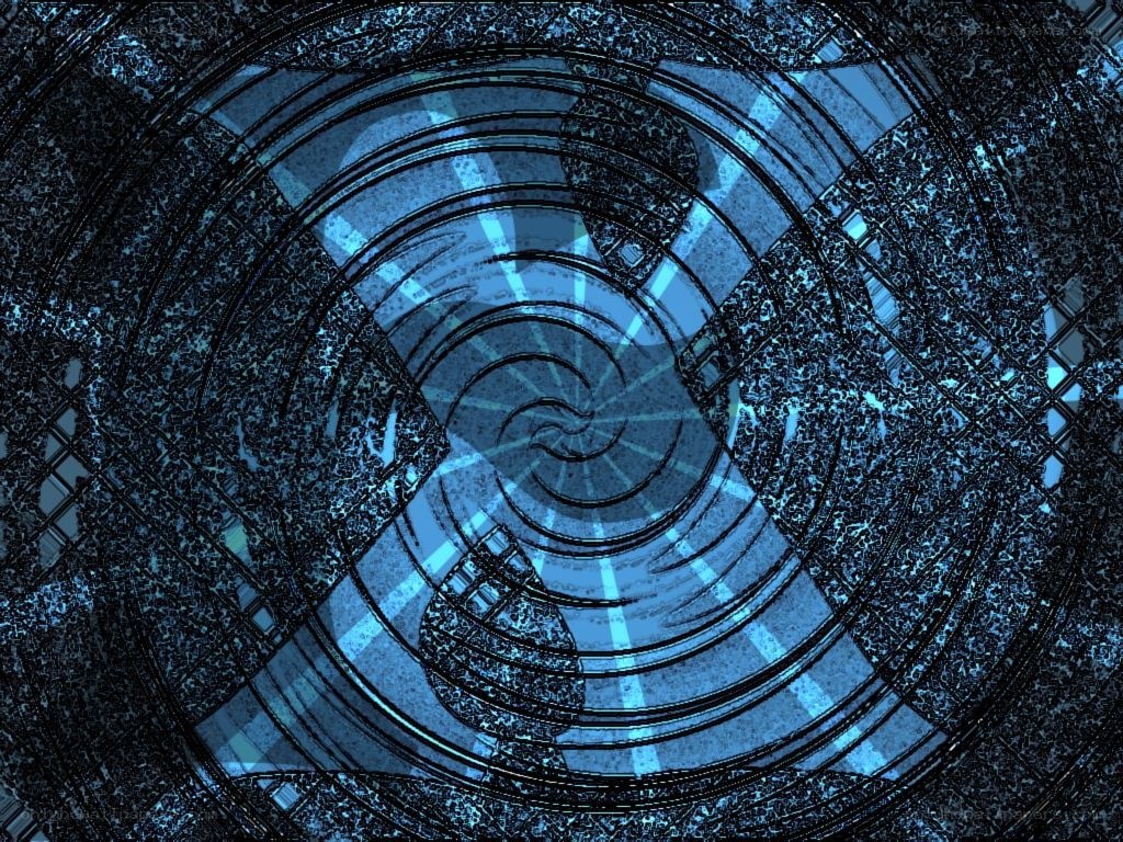 blue spiral tunnel