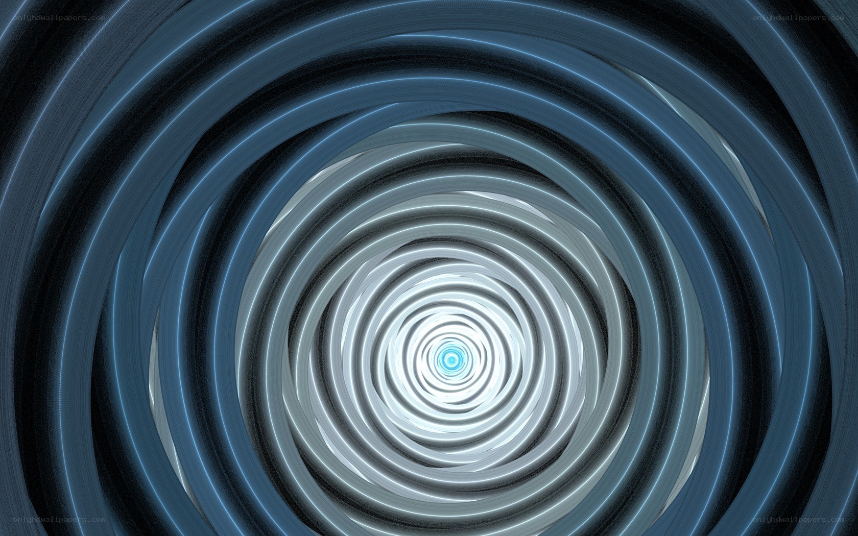 blue spiral tunnel