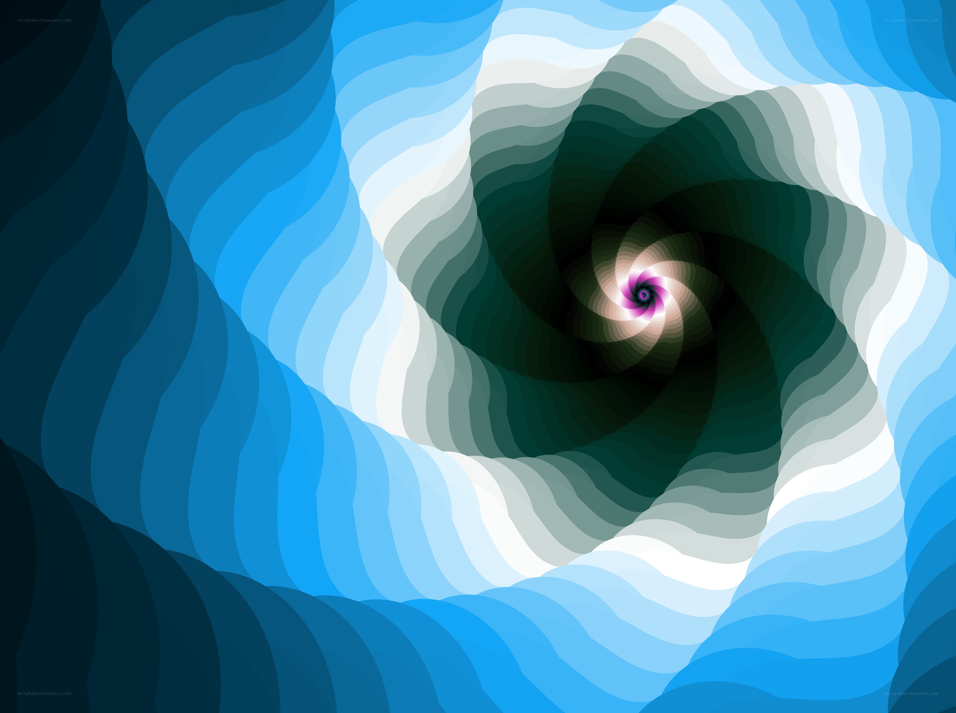 blue spiral tunnel