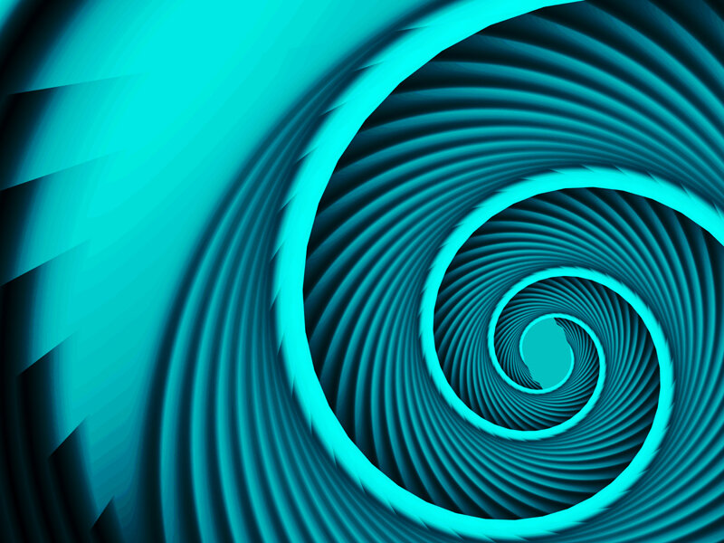 blue spiral tunnel