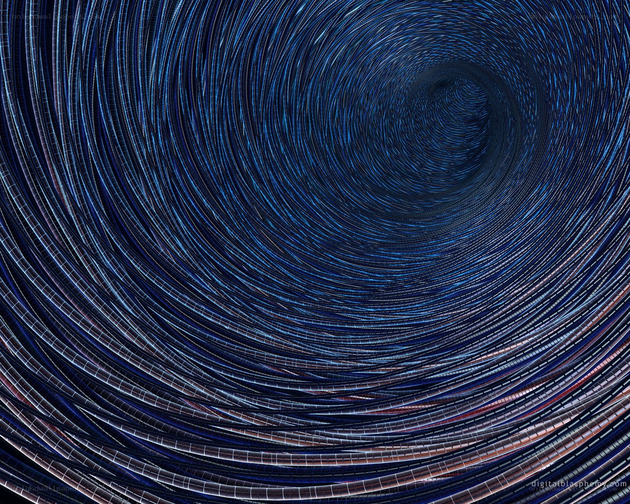 blue spiral tunnel