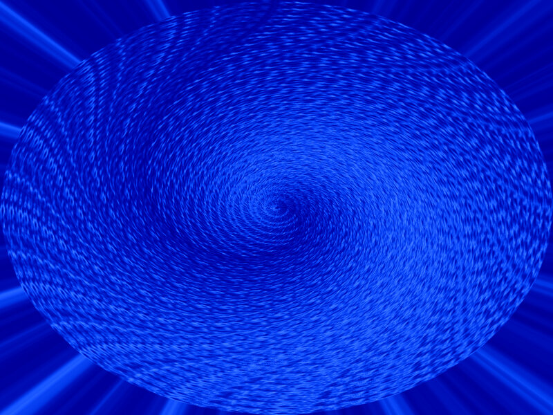 Blue Spiral Tunnel — Hypnotic, Abstract, Rays