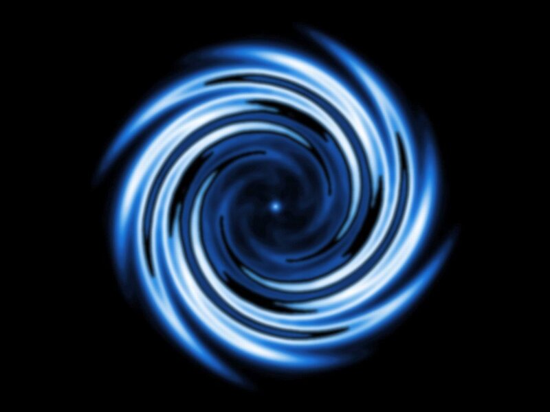 Blue Spiral Vortex — Dynamic