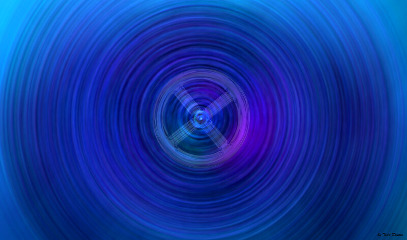 Blue Spiral Vortex — Hypnotic