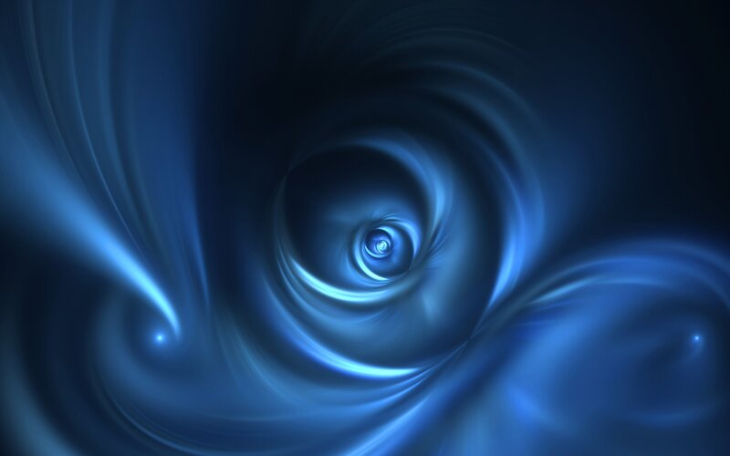 Blue Spiral Vortex — Serene