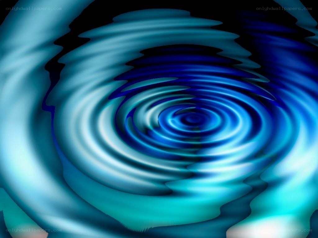 blue spiral water ripples