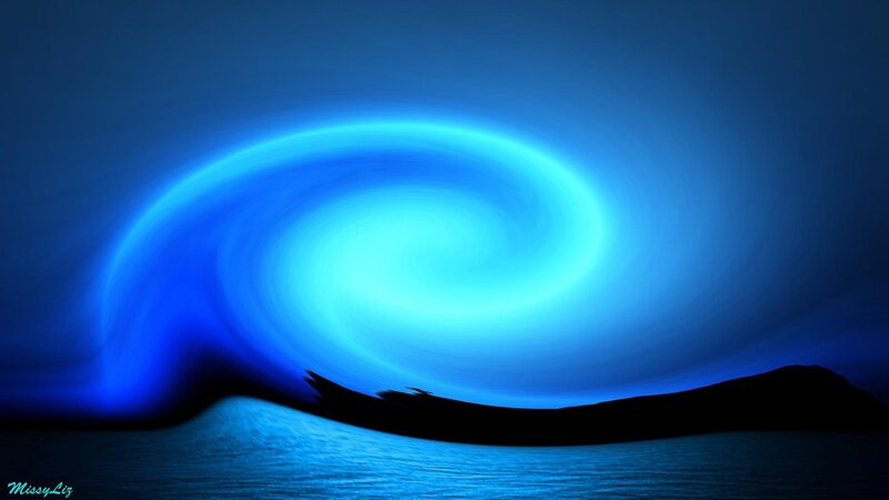 Blue Spiral Wave
