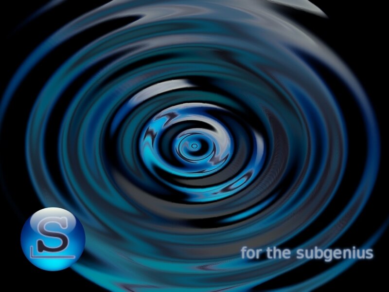blue spiral with text