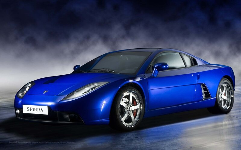 Blue Spirra sports car