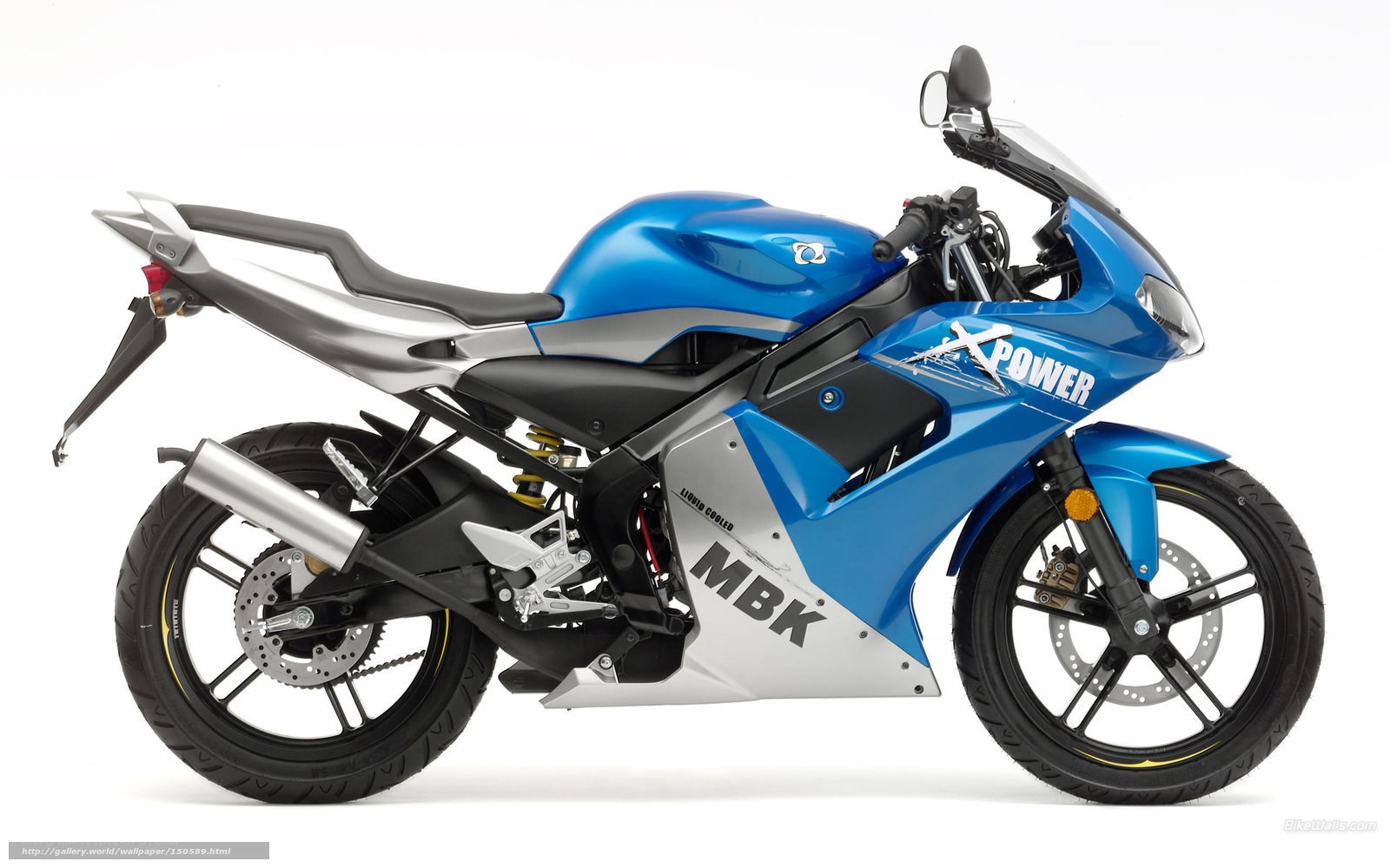 blue sport motorcycle