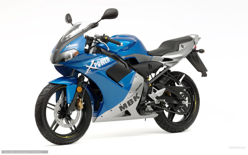 blue sport motorcycle