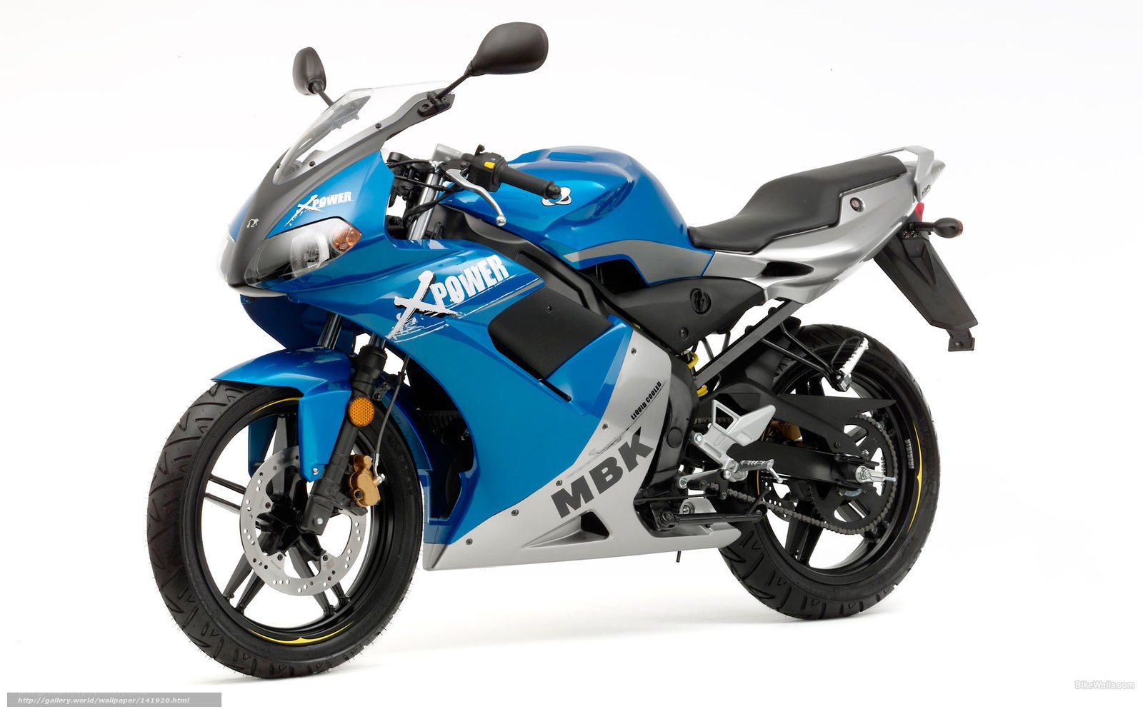 blue sport motorcycle